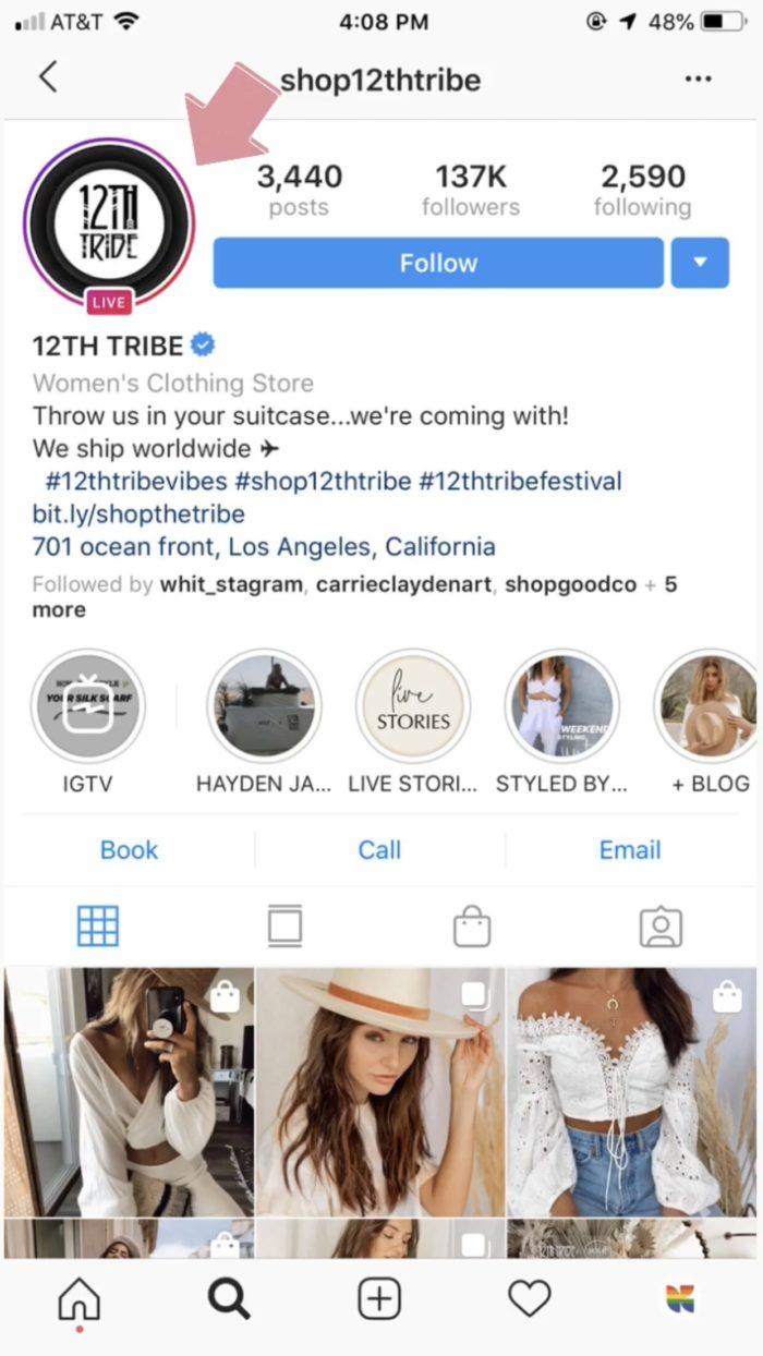 Shop12thtribe的instagram feed