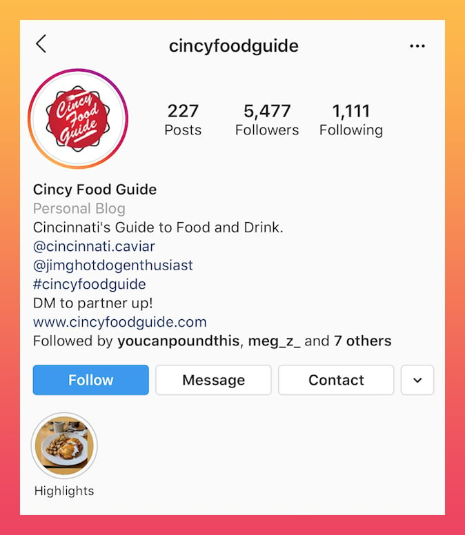 与美食相关的Instagram简介