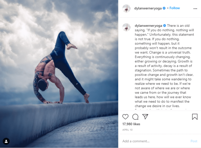 Instagram健身迪兰瑜伽