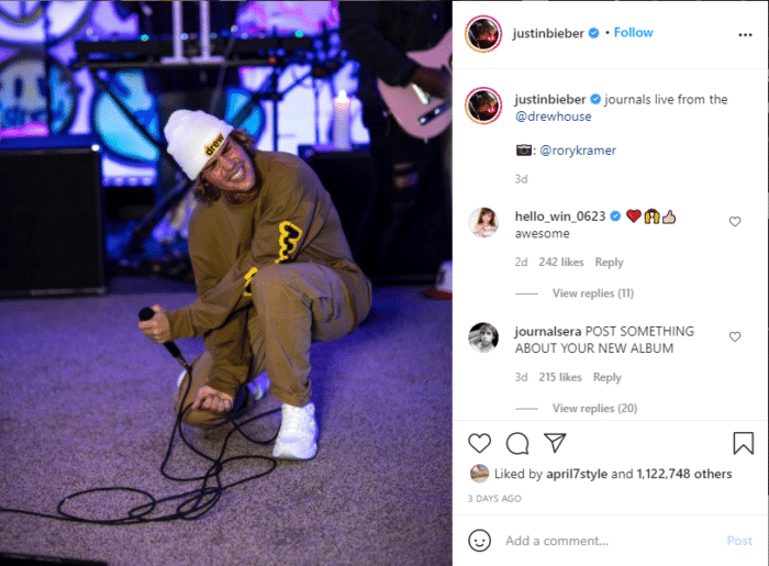 贾斯汀·比伯是instagram上粉丝最多的人