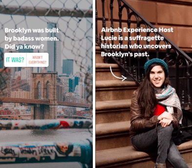 Airbnb战略与Instagram故事的照片