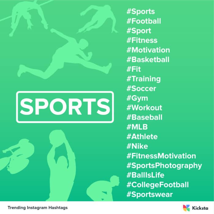 体育Instagram标签图表