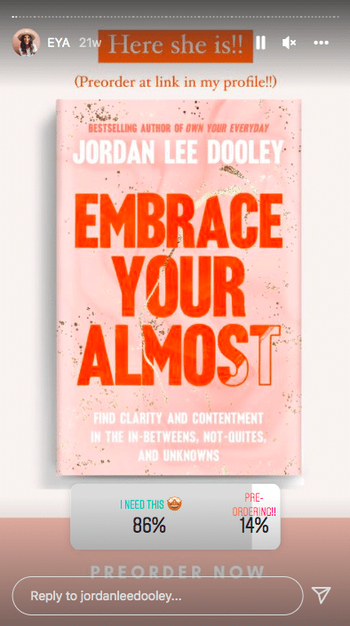 乔丹·李·杜利instagram故事新书披露和预订链接