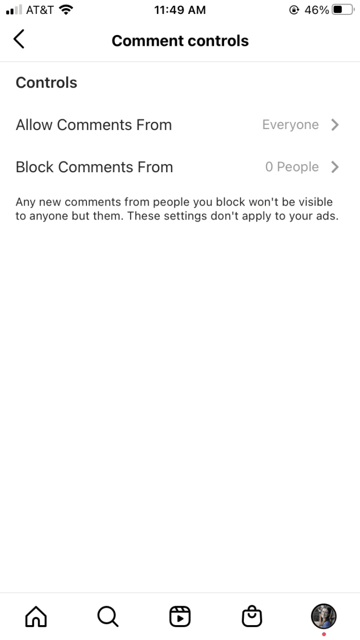 Instagram的评论控制